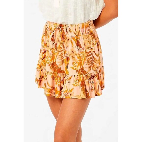Rip Curl Shorts Sunday Swell Women’s Size XS Flutter Elastic Waist Tropical Prin - Picture 1 of 11